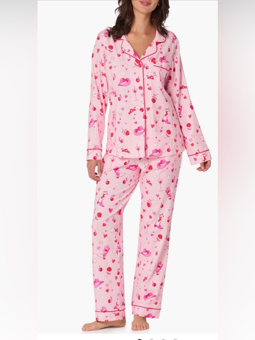 Bedhead NEW print stretch organic cotton pajamas, size XS